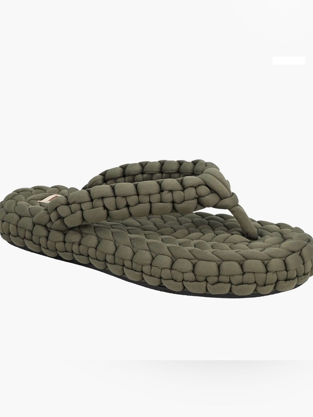 MIA Braided Flip Flops in Olive Green NIB 7/7.5 women’s LTD. ED.